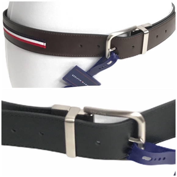 Tommy Hilfiger Reversible Belt, Brown & Black - Picture 10 of 10